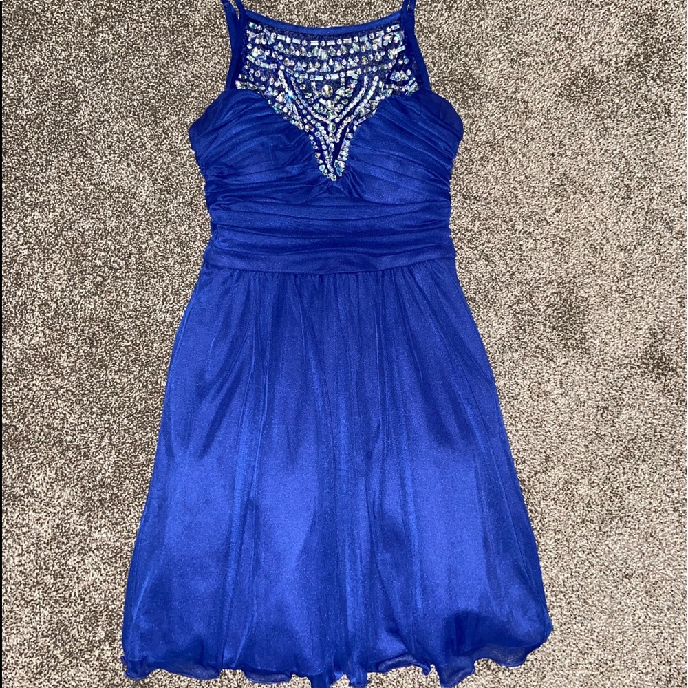 blue homecoming dress